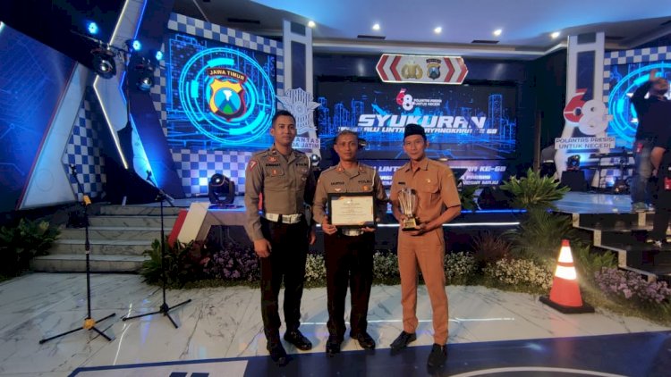 Satlantas Polres Blitar Raih Juara 1 Lomba Kampung Tertib Lalulintas